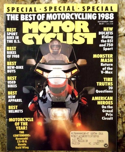 Motorcyclist september 1988 - september,