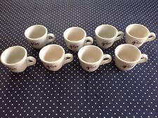 VINTAGE OTTO TAZZINE  DA CAFFÈ FOSCHI IN PORCELLANA 