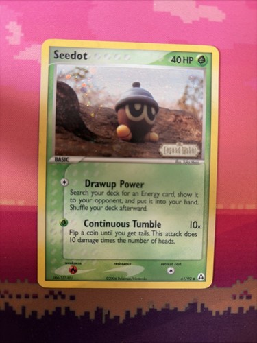 Pokemon card seedot - pokemon, legend