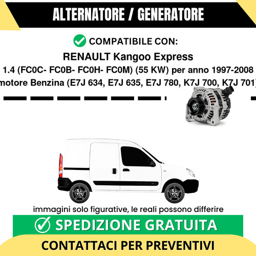 Alternatore renault kangoo - alternatore,