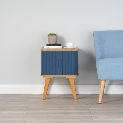 Side table with dark - side,