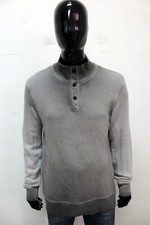 Dondup Felpa Uomo Taglia L Maglietta Grigia Sweatshirt Maglia Invernale Logo Man