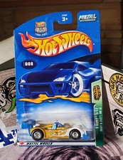 👓Hot Wheels 2003 Caccia al Tesoro #8💎RILEY & SCOTT MK III Metalflake Gold CDDRR