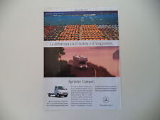 advertising Pubblicità 2004 MERCEDES SPRINTER CAMPER