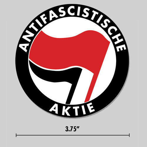 Adesivo antifascista euro - adesivo,
