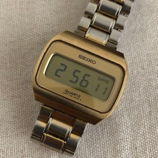 Seiko Digital F162-5010 Quartz Lcd Orologio Uomo Vintage Usato Funzionante
