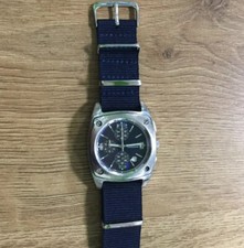 Orologio Chronograph Breil Cronografo Acciaio Cinturino Nato Nuovo