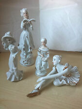 Statuette dame ballerina porcellana vintage anni '70 lotto statuine P N coronata