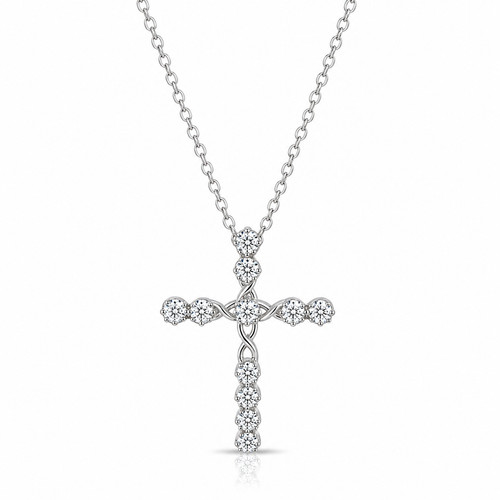 Collana donna croce - collana,