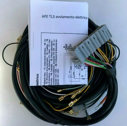 Impianto elettrico ape 3 - impianto, tl