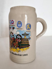 Boccale Birra Oktoberfest 1993 Ceramica 1 Litro