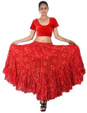 Gonna zingara ROSSO cotone