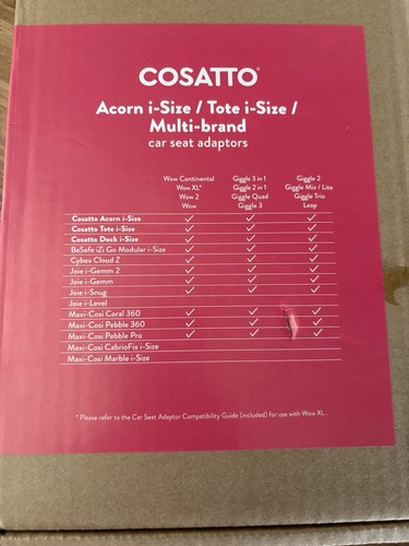 Cosatto acorn size tote - i-size,