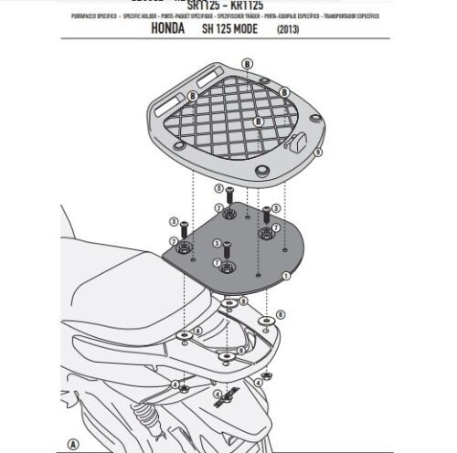 Givi sr1125 attacco posteriore - givi,