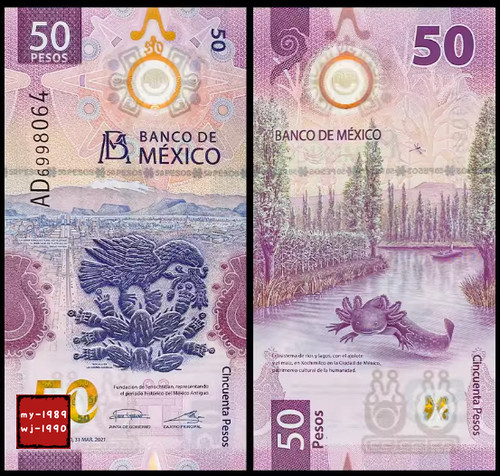 Messico pesos polimero 2021 - pesos,
