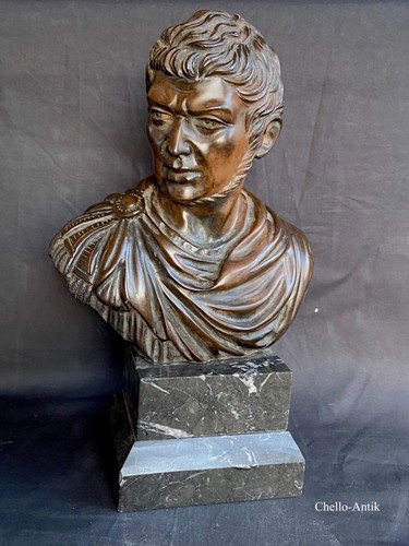 Busto bronzo imperatore - bronzo, di