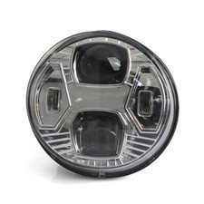 Gruppo ottico faro led cromato