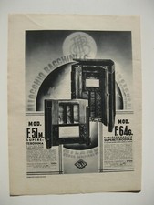PUBBLICITA grande 32X24 1936 ALLOCCHIO BACCHINI MOD. F51M