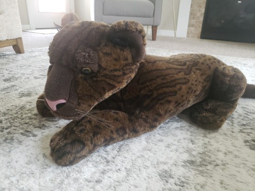 Jaguar leopard large - plush, 36"