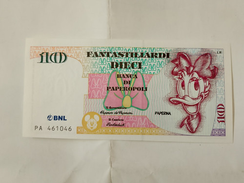Topolino presenta banconote - topolino, le