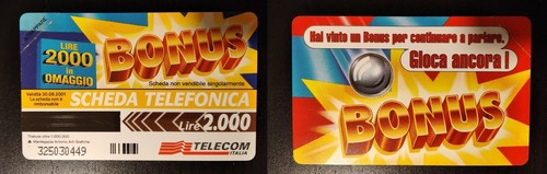 Scheda telefonica telecom - scheda,
