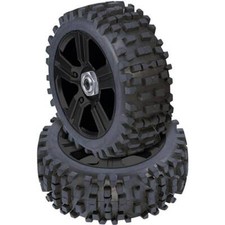 Ruote complete 1:8 buggy Reely tunnel 5 raggi nero 4 pz