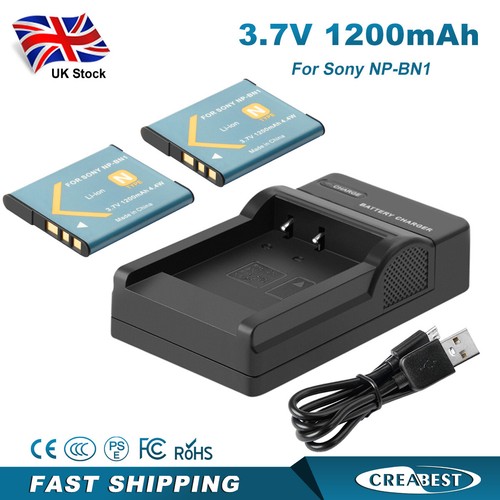 1200 mah v np bn1 - 2x, 3,7