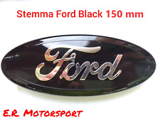 Stemma Logo FORD mm 150 X 60 colore BLACK CROME