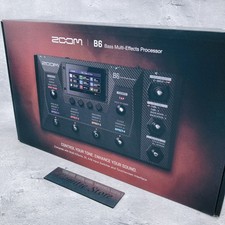 Zoom B6 Basso Chitarra Multieffetto Pedale Processore LCD a Colori Nero Nuovo...