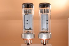2X EL34 PHILIPS WITH METAL BASE – MATCHED TEST 100% & SAME PRODUCTION CODE
