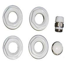 KIT TAPPI RADIATORE TERMOSIFONE CALORIFERO ALLUMINIO 1"x3/8" riduzioni valvole