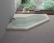 VASCA ANGOLO 120X120 DIAMANTE SOLO GUSCIO DA INCASSO A MURARE NON IDROMASSAGGIO