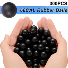 300 Palline di Gomma .68 Cal Paintball Munizioni Allenamento Pratica Marcatore per Umarex T4E