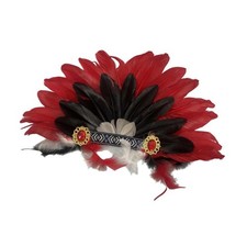 Copricapo indiano con piume