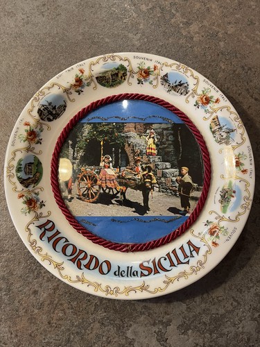 Vintage italian souvenir plate - vintage,