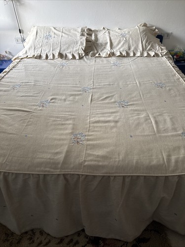 Linen double ruffle - double, duvet