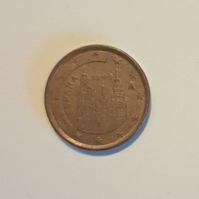 1 centesimo Spagna 1999  - monete euro, circolata