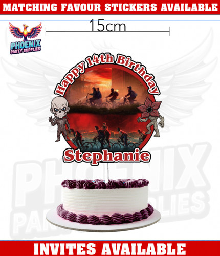 Cake topper strange things - cake,
