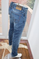 Jeans Uomo Originale REPLAY W32 L34 Regolare RBJ Blu JETO Slim Conico 32