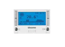 BTICINO AXOLUTE HD4451 CRONOTERMOSTATO DA INCASSO GG RISCALD / CONDIZ.  BIANCO