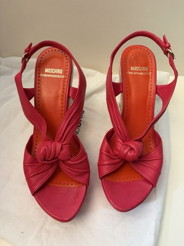 Moschino sandali con zeppa