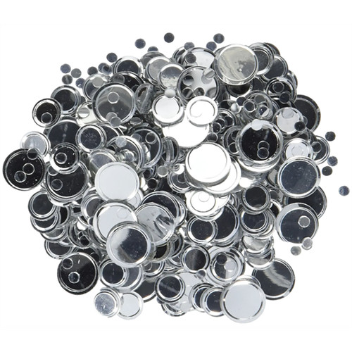 Silver sparkling round - silver,