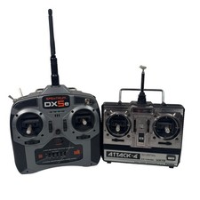 Lotto trasmettitori radiocomandati Futaba Attack-4 FP-T4NBL e Spektrum DX5e COSÌ COME SONO non testati
