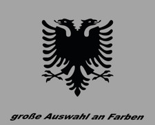 Adesivo Albania Shqiperia Stemma Aquila Albania Sticker Auto