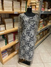 Abito tubino  pizzo grigio