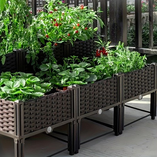 Letto giardino rialzato con - letto,