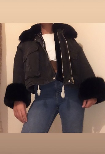 Giacca jeans pelliccia - giacca, di