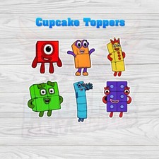 BLOCCHI NUMERI TOPPER CUPCAKE