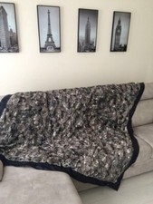 Coperta pelliccia cincilla' Roberto Cavalli HOME 200cm x 200cm
