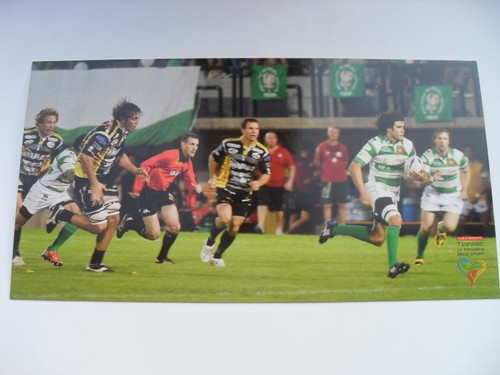 Cartolina rugby benetton - cartolina,